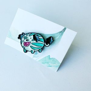 Watermelon Dog Pin
